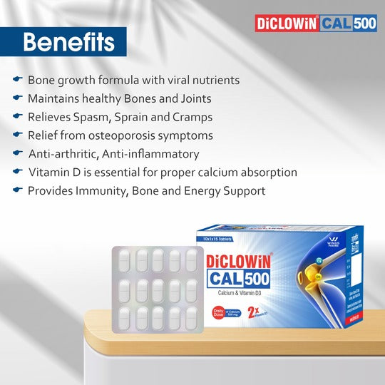 Best Body Pain killer Tablet - DICLOWIN 500 Tablet