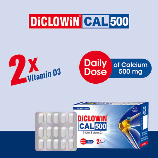 Best Body Pain killer Tablet - DICLOWIN 500 Tablet
