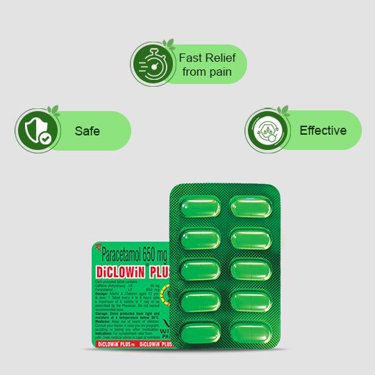 Best Body Pain killer Tablet - DICLOWIN Plus PR Tablet